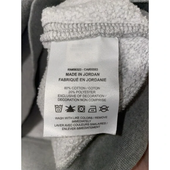 Nike Men's Club Fleece Crew Neck Size Large Tall Heather Grey - Picture 4 of 6